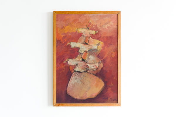 Rumi's Dance: The Mevlevi Whirling Dervish Painting.